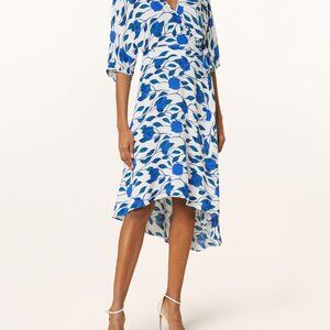 DVF Eloise Faux Wrap Midi Dress, Size 10